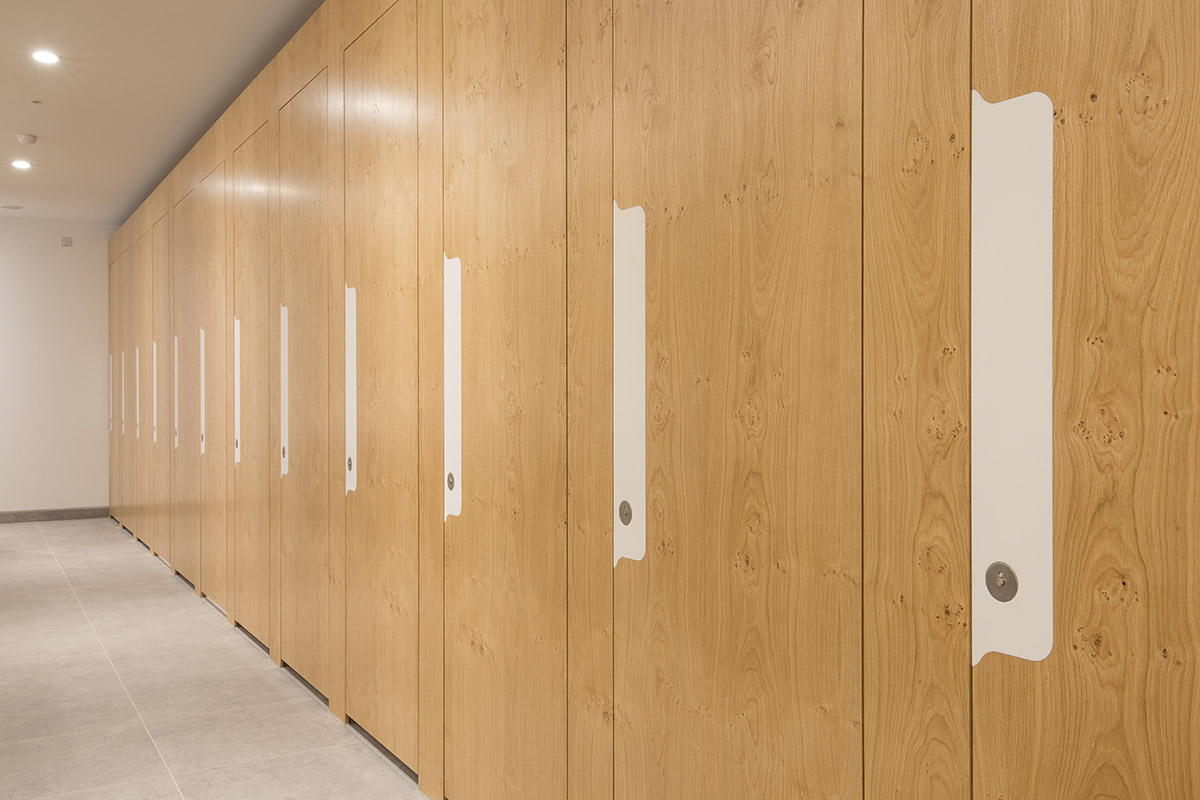 Shadbolt Pippy Oak veneered cubicles installed at One Fen Court
