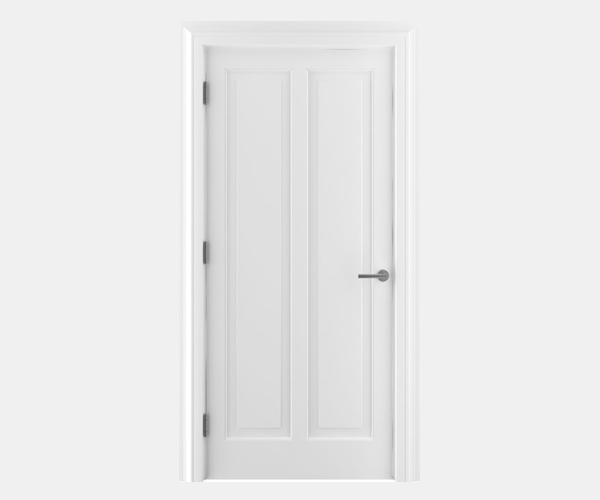 Shadbolt Timeless Type18 hardwood panelled door with RAL 9010 paint finish