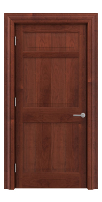 Shadbolt Timeless Type12 hardwood panelled door in American Cherry veneer