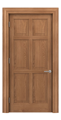 Shadbolt Timeless Type14 hardwood panelled door in European Oak veneer