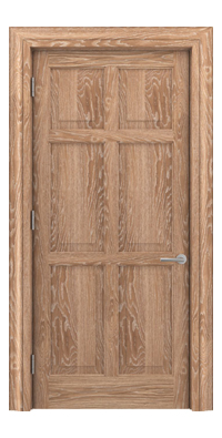 Shadbolt Timeless Type14 hardwood panelled door in European Oak veneer in lime finish