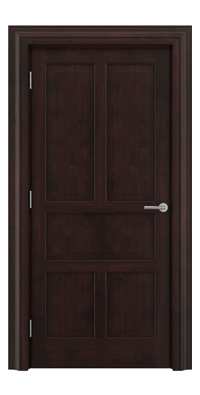 Shadbolt Timeless Type15 hardwood panelled door in American black walnut veneer in dark stain finish